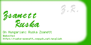 zsanett ruska business card